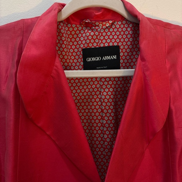 Giorgio ARMANI Women's Silk Pink Coat